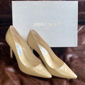 Jimmy Choo beige pumps